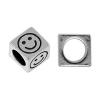 Zinc Alloy Jewelry Beads, Cube, plated 5.5mm, Approx 