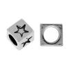 Zinc Alloy Jewelry Beads, Cube, plated 5.5mm 