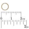 Corte de sierra salto anillo cerrado de plata de ley, plata de ley 925, Donut, chapado, más colores para la opción, 7.3x0.78mm, Vendido por UD