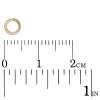 Corte de sierra salto anillo cerrado de plata de ley, plata de ley 925, Donut, chapado, más colores para la opción, 4.8x0.72mm, Vendido por UD